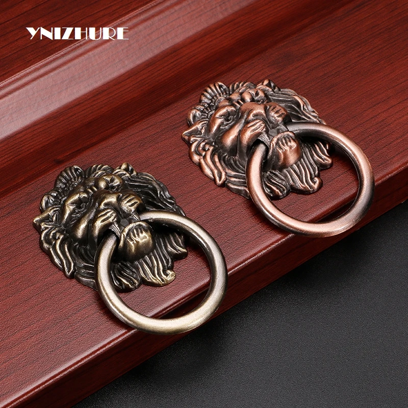 Маленькая одинарная ручка в форме льва дверные ручки зверя аксессуары для дверей