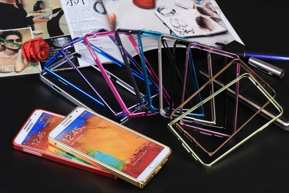 2014 new arrive 0.7mm Ultra Thin Slim Metal Aluminum Hard Chrome case for Samsung Galaxy N9100 Note3 high quality hot! | Электроника