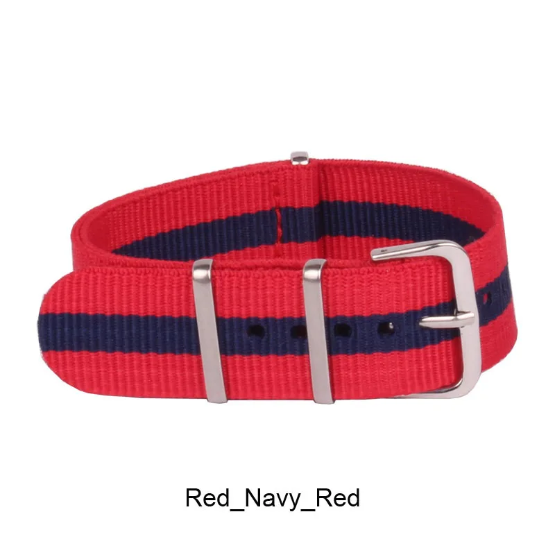 Ремешок для наручных часов Женский нейлоновый армейский спортивный браслет в