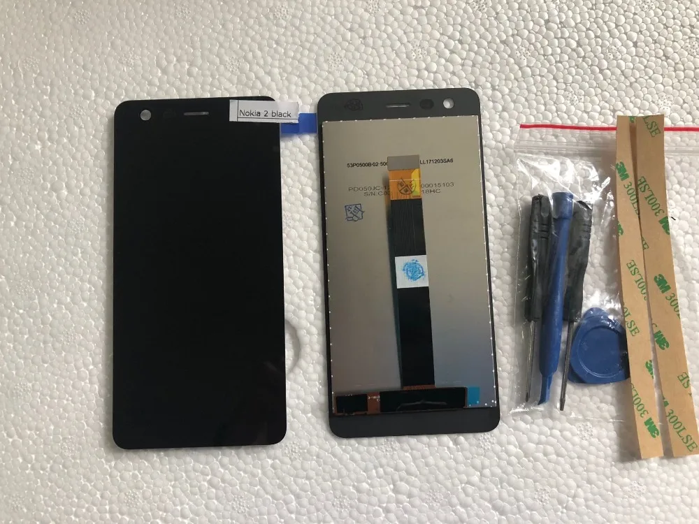 Новый модуль для ЖК дисплея Nokia2 + сенсорный экран в сборе|ЖК-экраны и панели