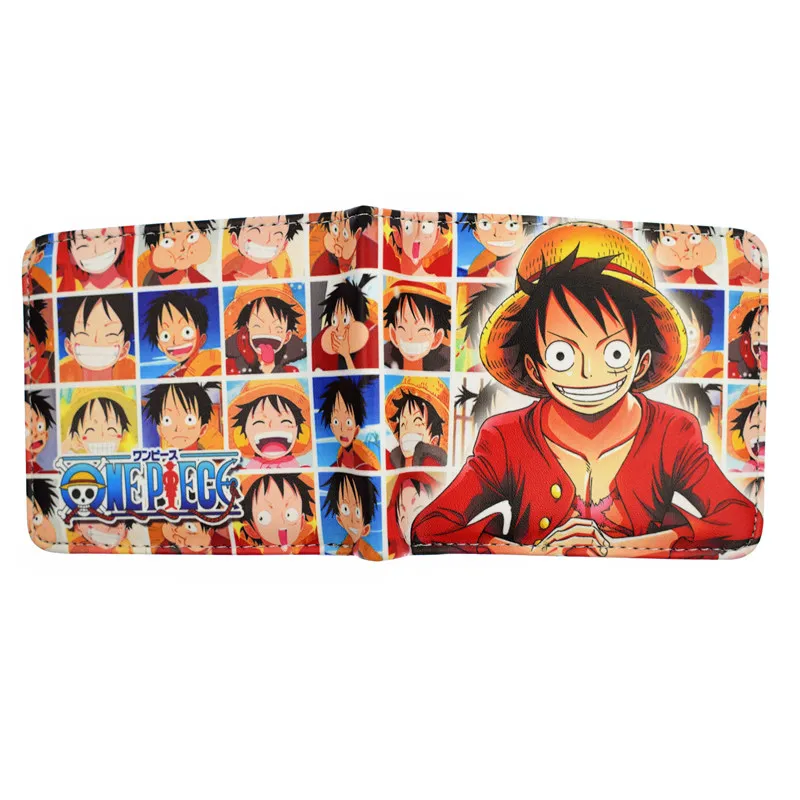 PU короткий кошелек цельный Luffy Law Ace аниме-кошелек для молодых с держатель для карт кошелек для монет