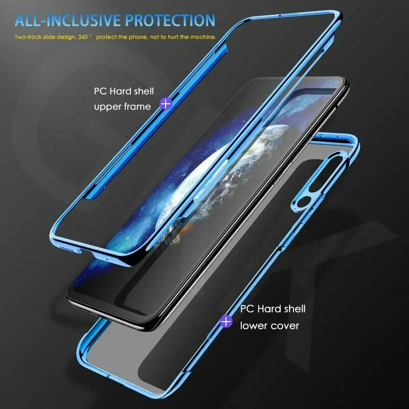 Прозрачный защитный чехол для телефона Huawei Honor Magic 2 с полным покрытием GKK Slide 360 |