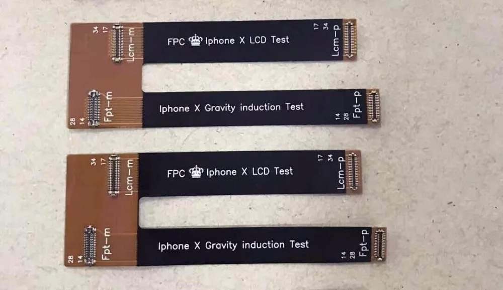 1 шт. для iphone X iX запасные части ЖК-дисплей сенсорный экран дигитайзер тест er тест ing гибкий кабель лента ремонт