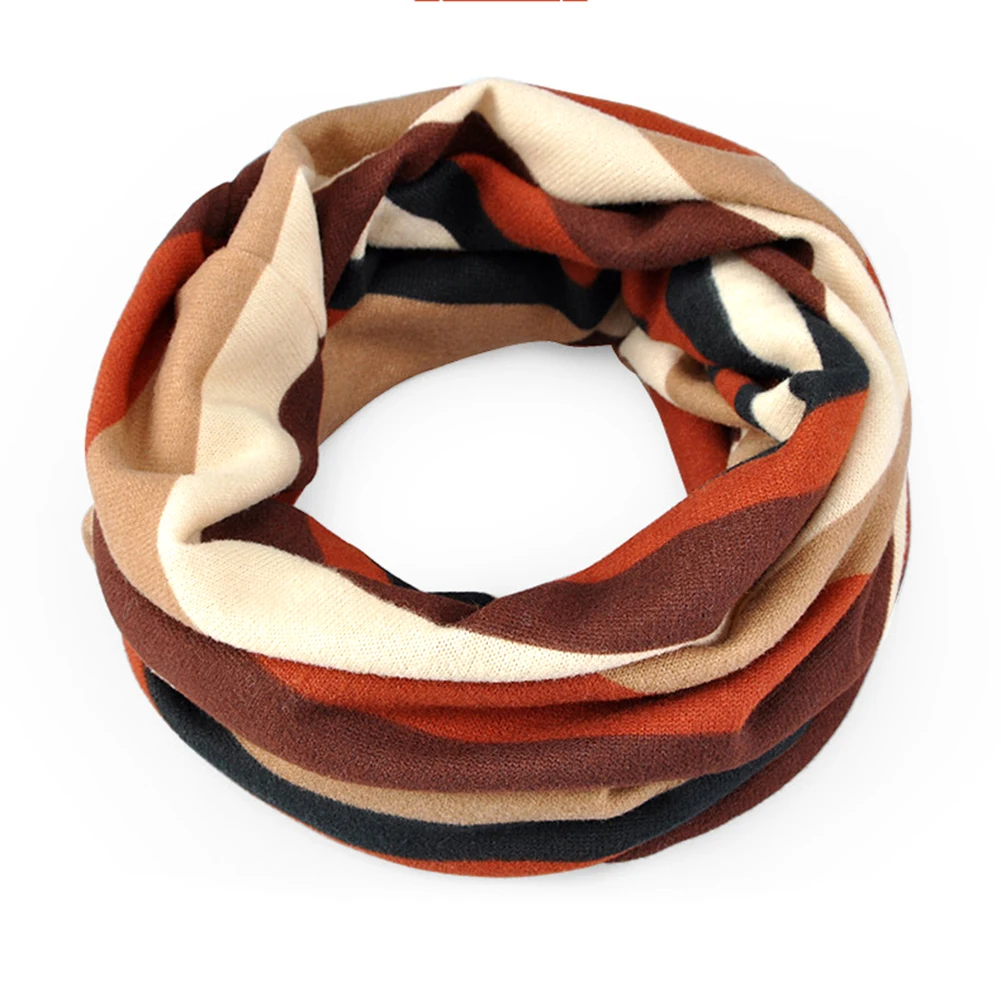 Женская зимняя модная полосатая шапка бини из смесового хлопка шарф хороший|cap