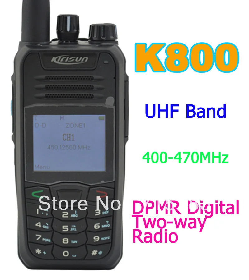 Рация Kirisun K800 UHF 400-470 МГц 10 км цифровая портативная двухсторонняя рация DPMR |