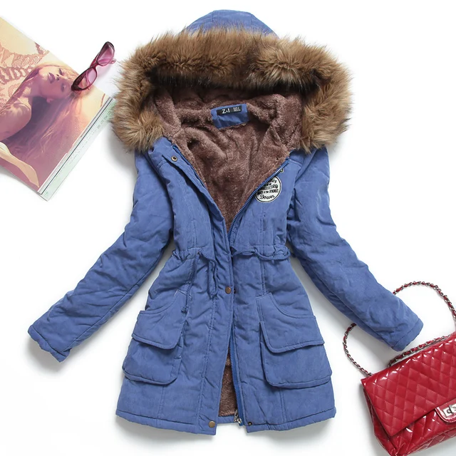 ZQLZ Spring Autumn Winter Jacket Women 2022 Thick Warm Hooded Parka Mujer Cotton Padded Coat 3XL Casual Slim Jacket Female 3