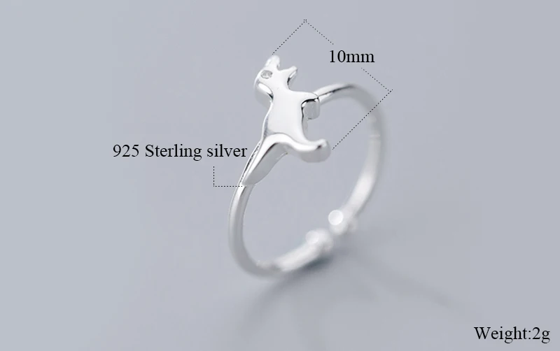 925 одноцветное Настоящее серебро 925 пробы Для женщин леди Jewelry кольцо в форме динозавра открытие Размеры 5 6 7 подарок любимым девушки леди