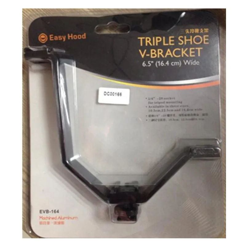 Легкая бленда 16 4 см тройной Горячий башмак V кронштейн для светодиодных