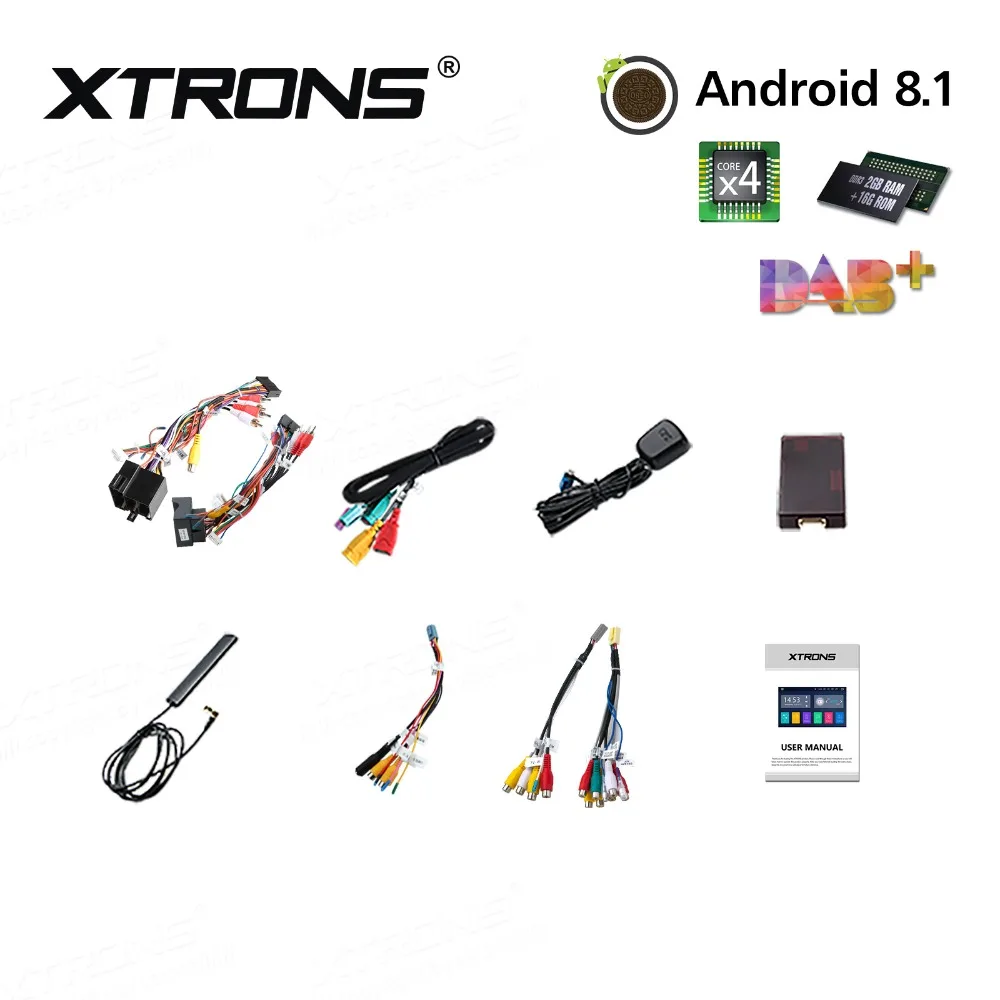 Автомобильный dvd плеер XTRONS 7 &quot Android 8 1 радио GPS RCA RDS USB для Audi A4 S4 B6 B7/RS4 2003 2004 2005 2006 2007