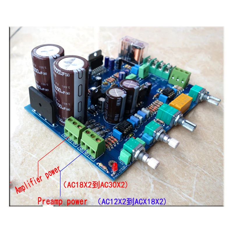 Плата усилителя NE5532 TDA7293 100 Вт + с тремя секциями предварительно тона|amplifier board