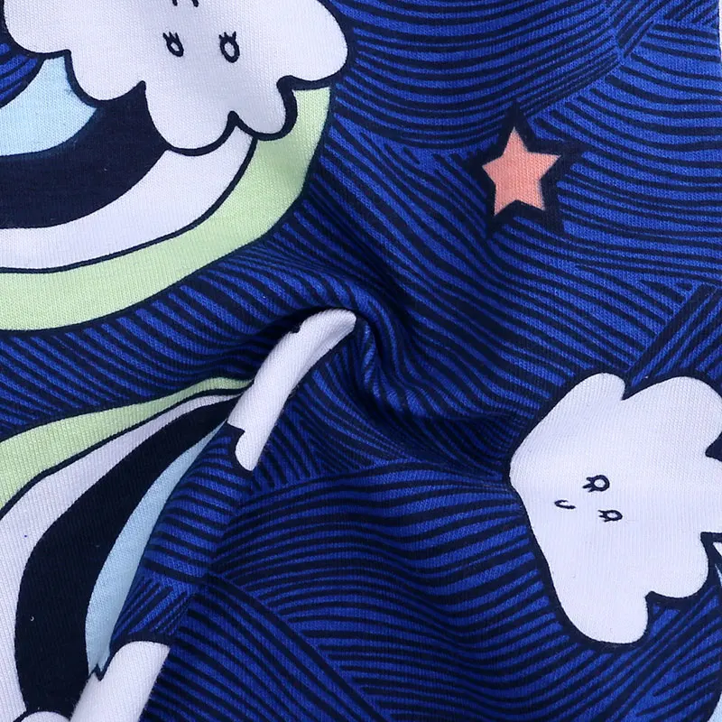 Одежда для новорожденных с принтом на молнии 100% хлопок коротким рукавом детская