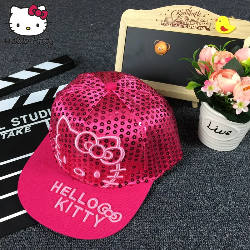 Hello kitty детские шапки спортивная бейсболка Desig с письмо вышивка регулируемая дети