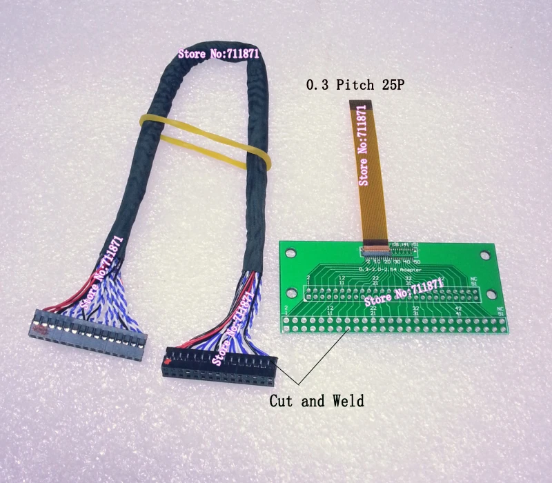 Кабельный адаптер 0 3 2 25pin LVDS FPC DIP 25 см 30P 30pin|cable 2.0|cable cpitch connector |