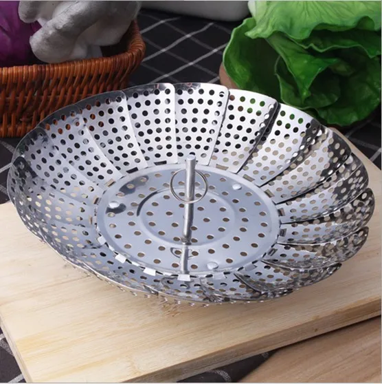 1 шт. большой размер 410 складной отпариватель из нержавеющей стали на пару