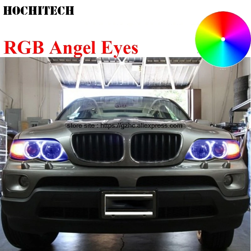 HochiTech для BMW E53 X5 2000 2003 автомобильный Стайлинг красный зелёный синий светодиодный