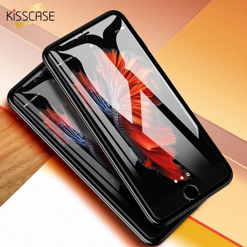 KISSCASE 5D 9H закаленное стекло для iPhone 5 5S SE Защита экрана 7 8 6S Plus защитная пленка