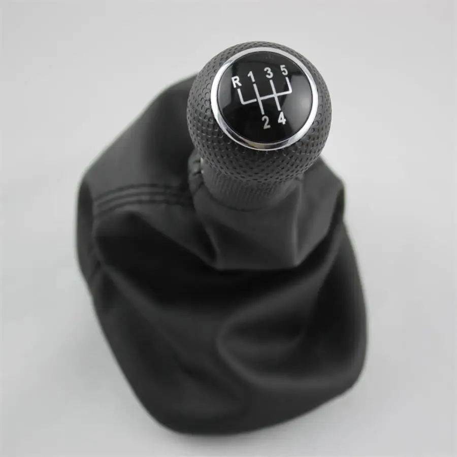 Для Seat Leon 2000 2001 Толедо 1999 2000 2001 авто-Стайлинг 5 Скорость Шестерни 23 мм отверстие Шестерни Рычажная Ручка Рукоятка рычага переключения передач кожаные ботинки со вставками