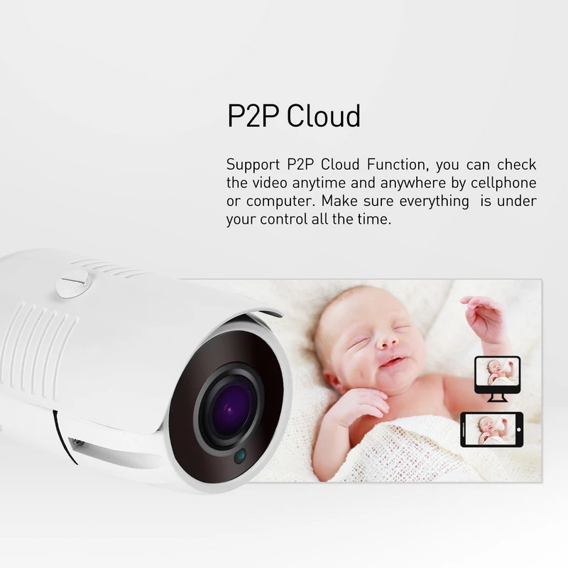 Водонепроницаемая IP-камера с 3-мегапиксельным зумом H.265 2 8-12 мм 42 ИК-светодиода HD