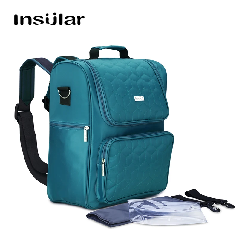 Инсулярная Мода большой емкости пеленки сумки рюкзак для мамы детские