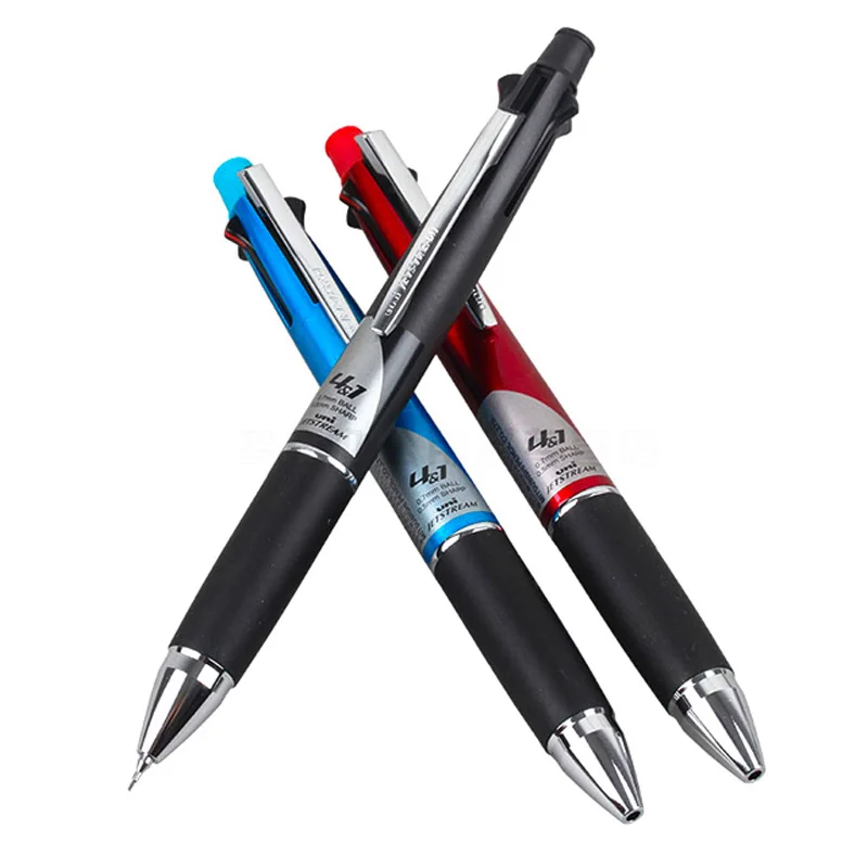 Uni MSXE5-1000-05 Jetstream 4+ 1 шариковая ручка 0,5 мм мульти ручка(черный, синий, красный, зеленый) с карандашом 0,5 мм