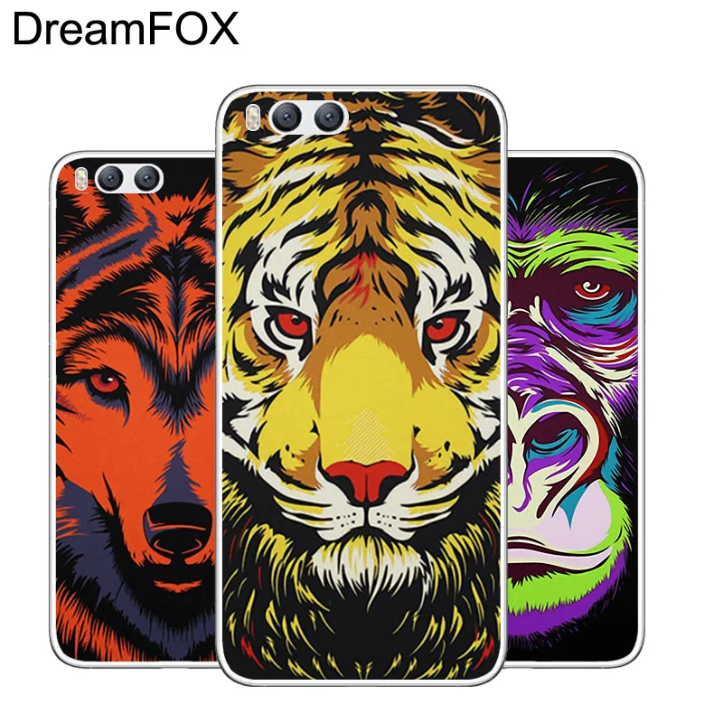 DREAMFOX L435 Сова Лев рисунок с котом Мягкий ТПУ силиконовый чехол для Xiaomi Mi Note 2 3 4 5 6 8 SE