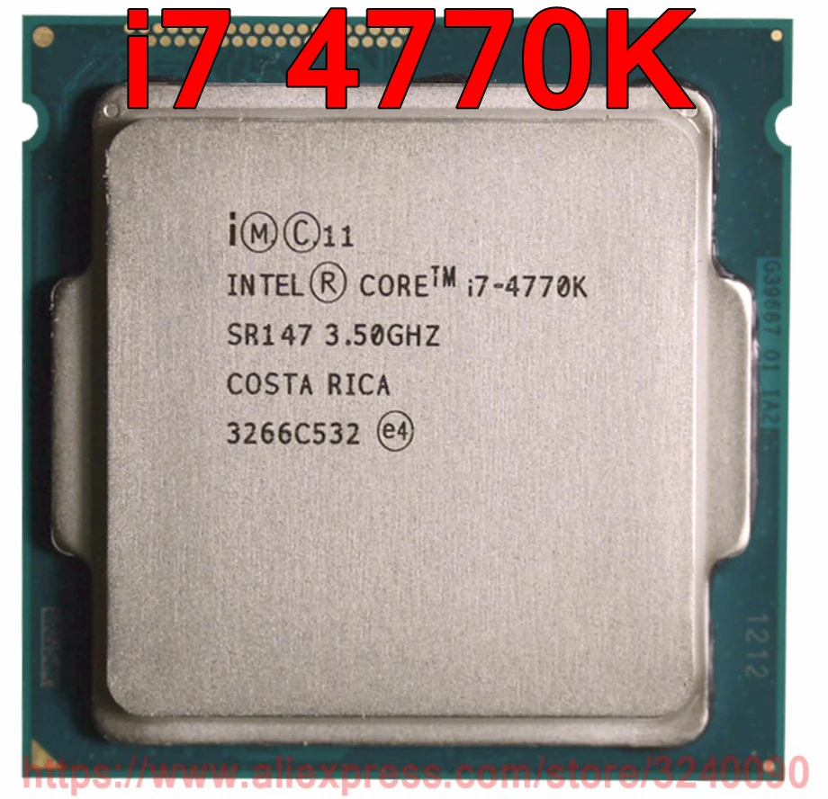

Оригинальный процессор Intel CORE i7 4770K, процессор 3,50 ГГц, 8 м, четырехъядерный процессор, розетка 1150, бесплатная доставка, быстрая доставка