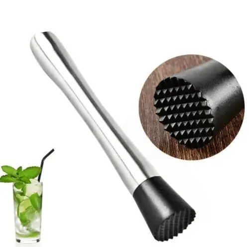 Мята Muddler нержавеющая сталь Swizzle stick коктейль бар сломанный эскимо Новый DE|Палочки