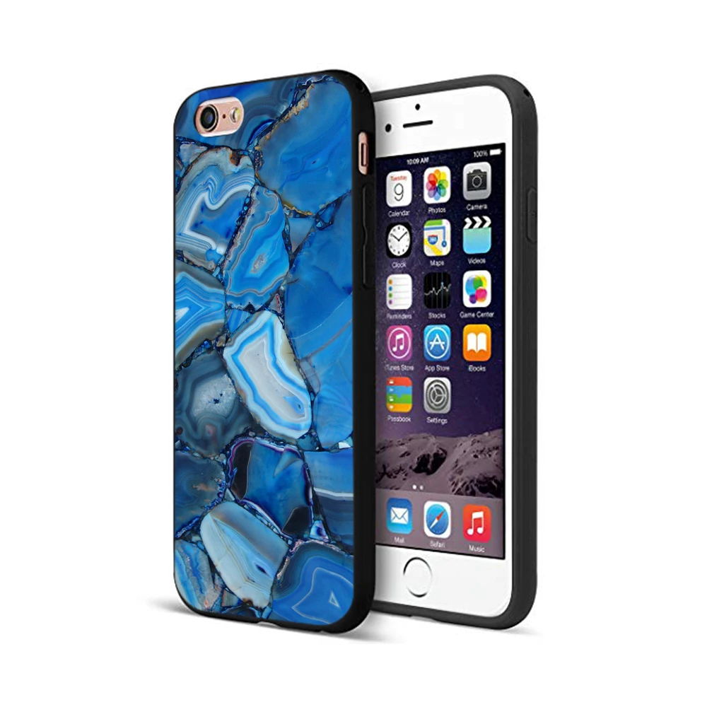 Черный чехол из ТПУ для iphone 5 5s se 6 6s 7 8 plus x 10 силиконовый XR XS 11 pro MAX мраморный