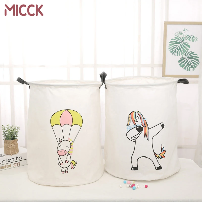 Мультяшная корзина для белья MICCK игрушка ведро хранения большая грязного