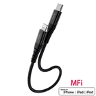 Оригинальный кабель pd usb type c для lightning, зарядный кабель mfi для iPhone xs, xr, 8, 7, 6s plus, ipad pro, кабель быстрой зарядки 0,3 м