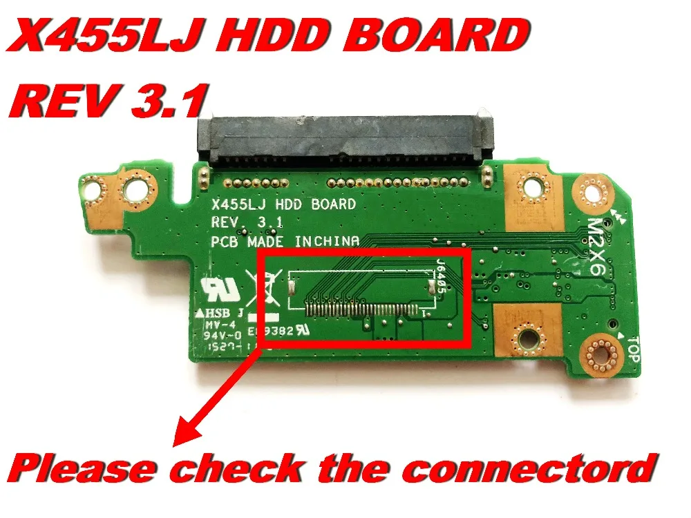 

Original For ASUS X455L X455LJ HDD BOARD REV 3.1Tested good free shipping