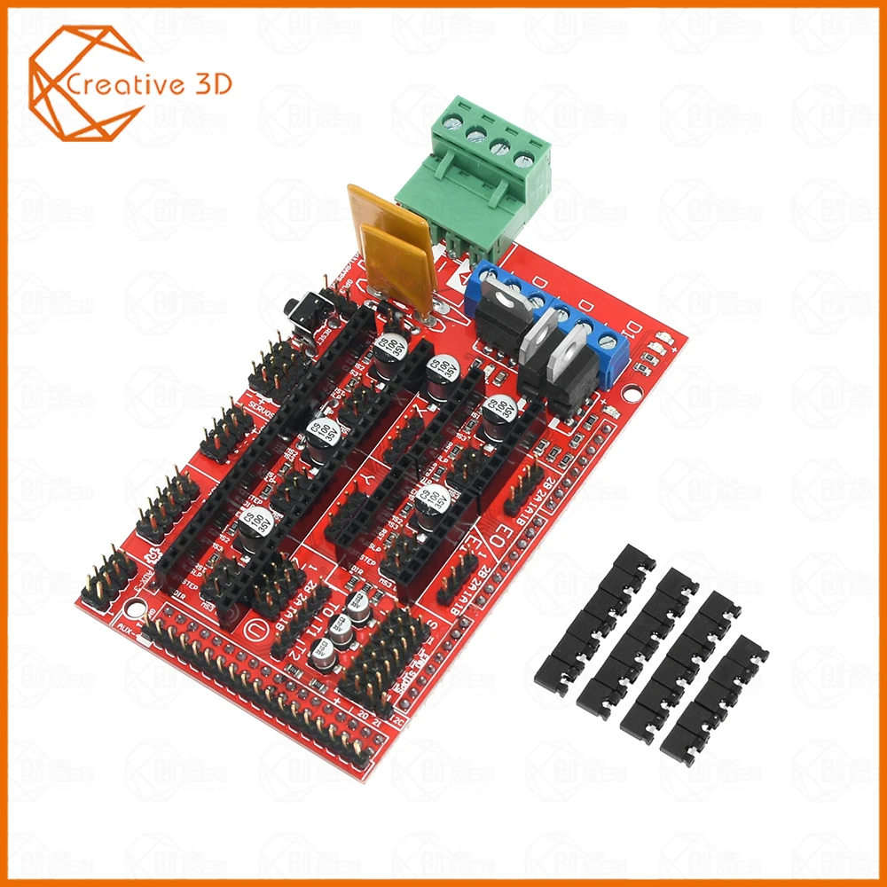 Ramps 1,6 панель управления расширения с радиатором модернизированная Ramps 1,4/1,5 Для arduino 3d принтер доска