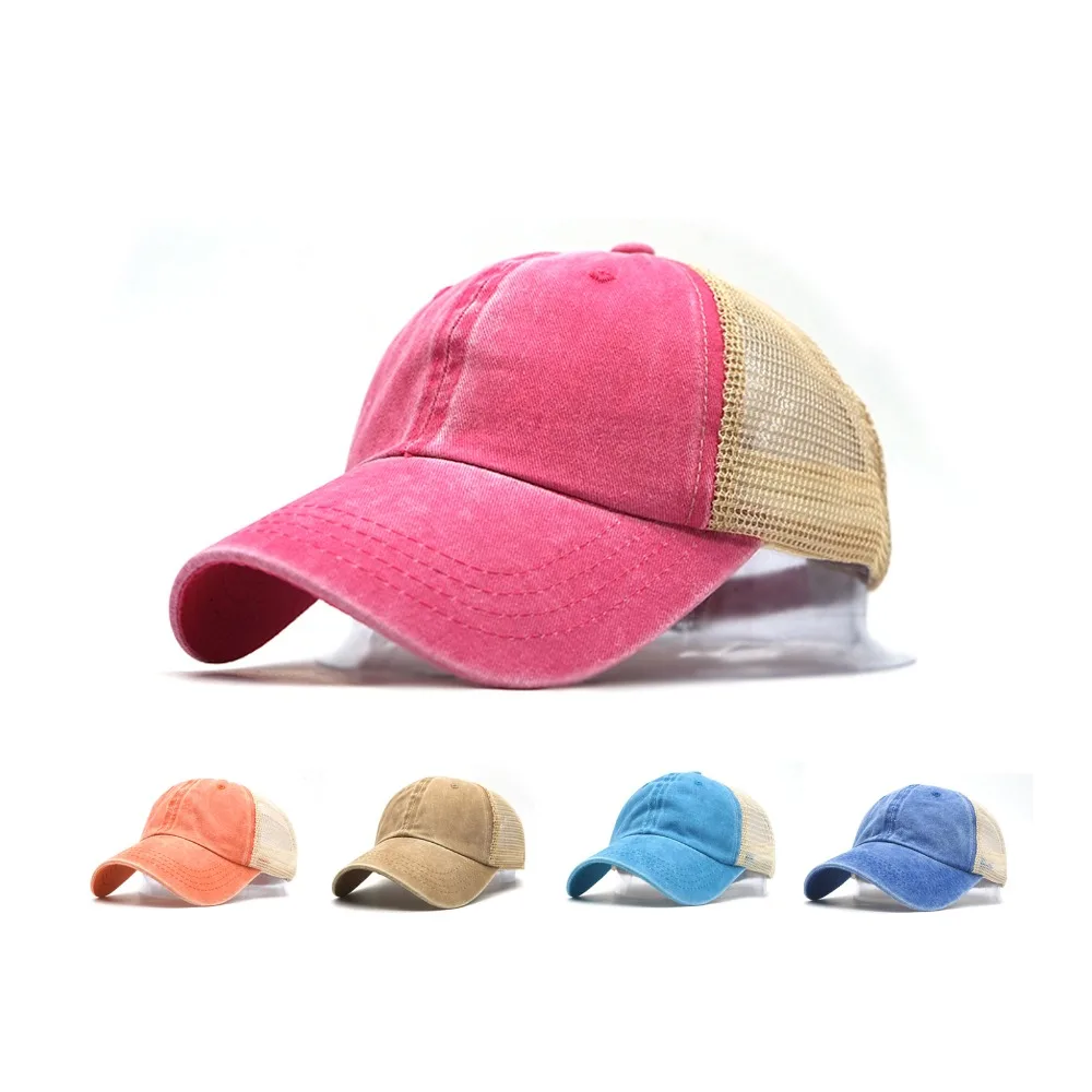 Мужская бейсболка простая сетчатая Кепка головные уборы для мужчин и женщин