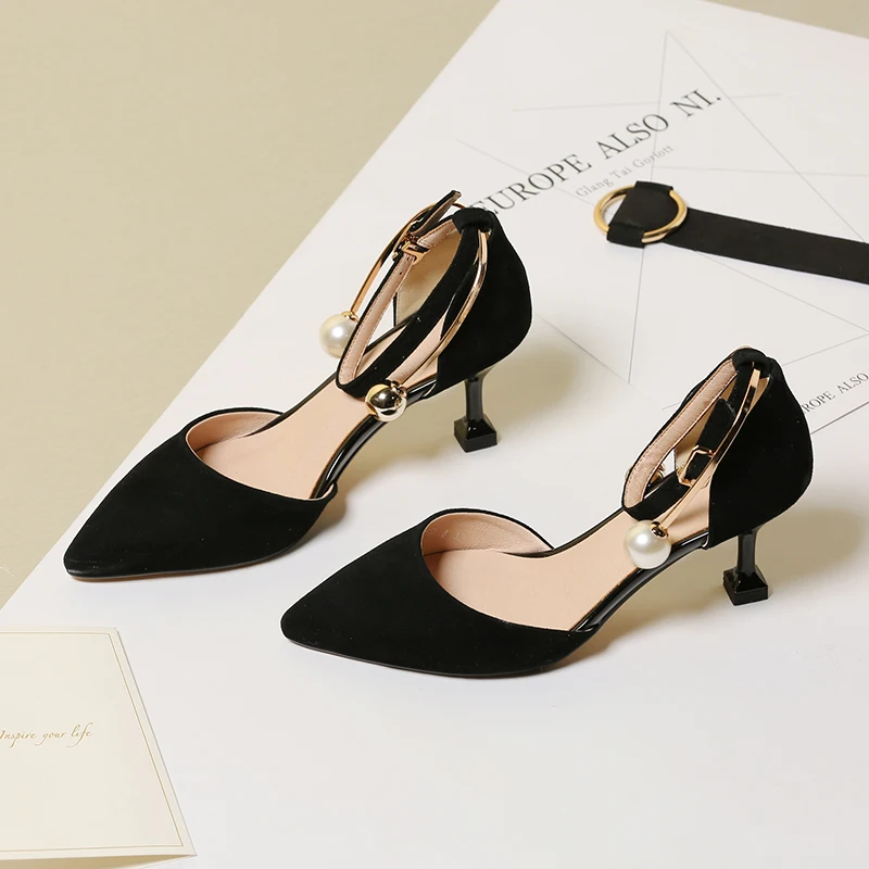 Новый Натуральная кожа Женская обувь Сплошной цвет Черный Розовый Высокой