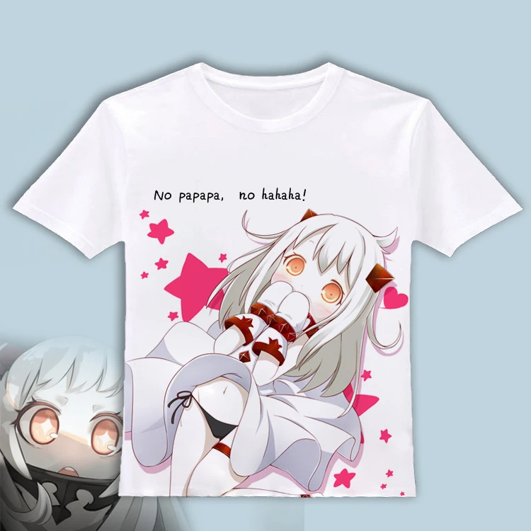 Горячая Аниме игра Kantai Коллекция Kancole Northhime Loli Милая футболка Летняя с коротким