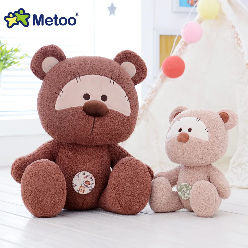 Metoo новый детский мультяшный медведь куклы Новорожденные спящие сопровождение