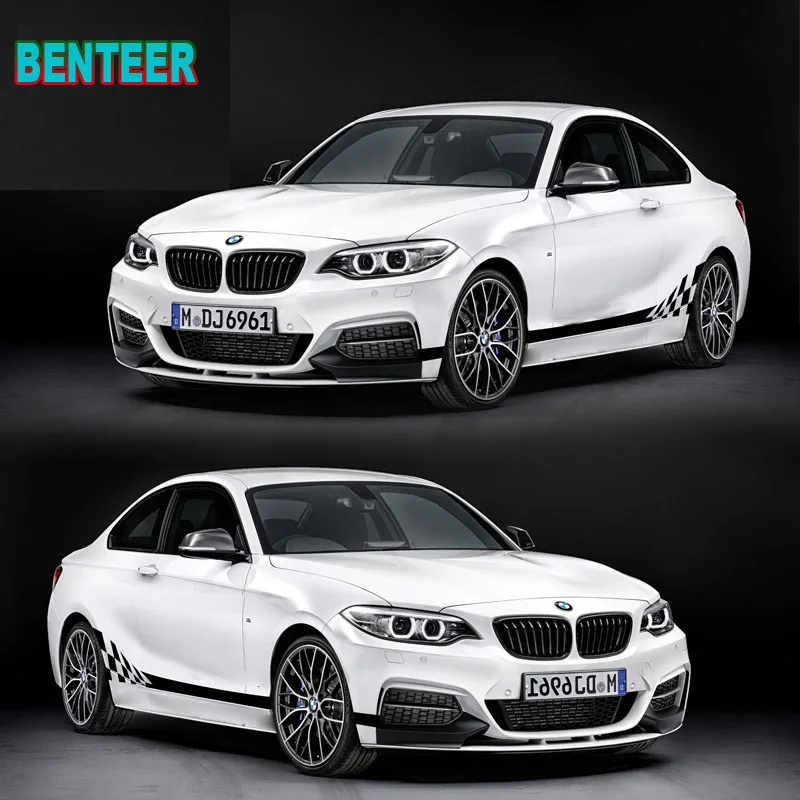 2 шт. наклейки на боковые кузова автомобиля bmw M 1 3 4 5 GT series X1 X3 X4 X5 X6|Наклейки