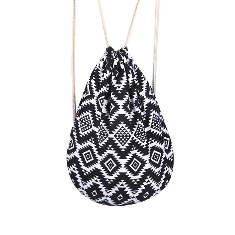 Модная унисекс насосная веревка рюкзак сумка мешок с мультяшными дорожными