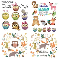 zotoone cartoon iron on transfer patches stripes on clothing diy patch heat transfer for clothes decoration stickers kids gift g