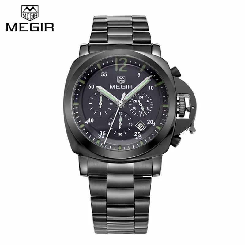 Top luxury Brand MEGIR Relogio Masculino Three Display Men Casual Watch Military Hombres Relojes Multifunction Auto Date Watches | Наручные