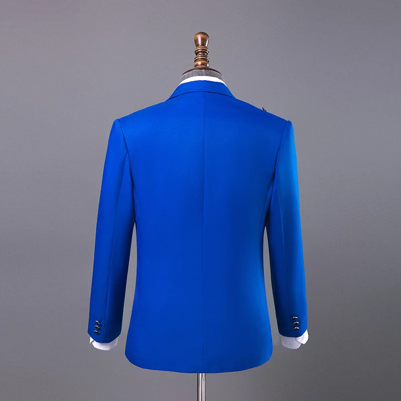 

Latest Male slim Suit Costumes Flashing Crystals Diamond Blazers Trousers sets Nightclub singer stage outfit Host costumes