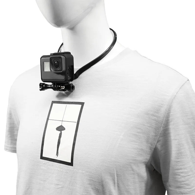 Hands-Free Wearable Neck Holder Stand Mount For GoPro 8 7 6 5 YI 4K SJCAM SJ4000 EKEN H9 DJI Osmo Action Camera Accessories Set |