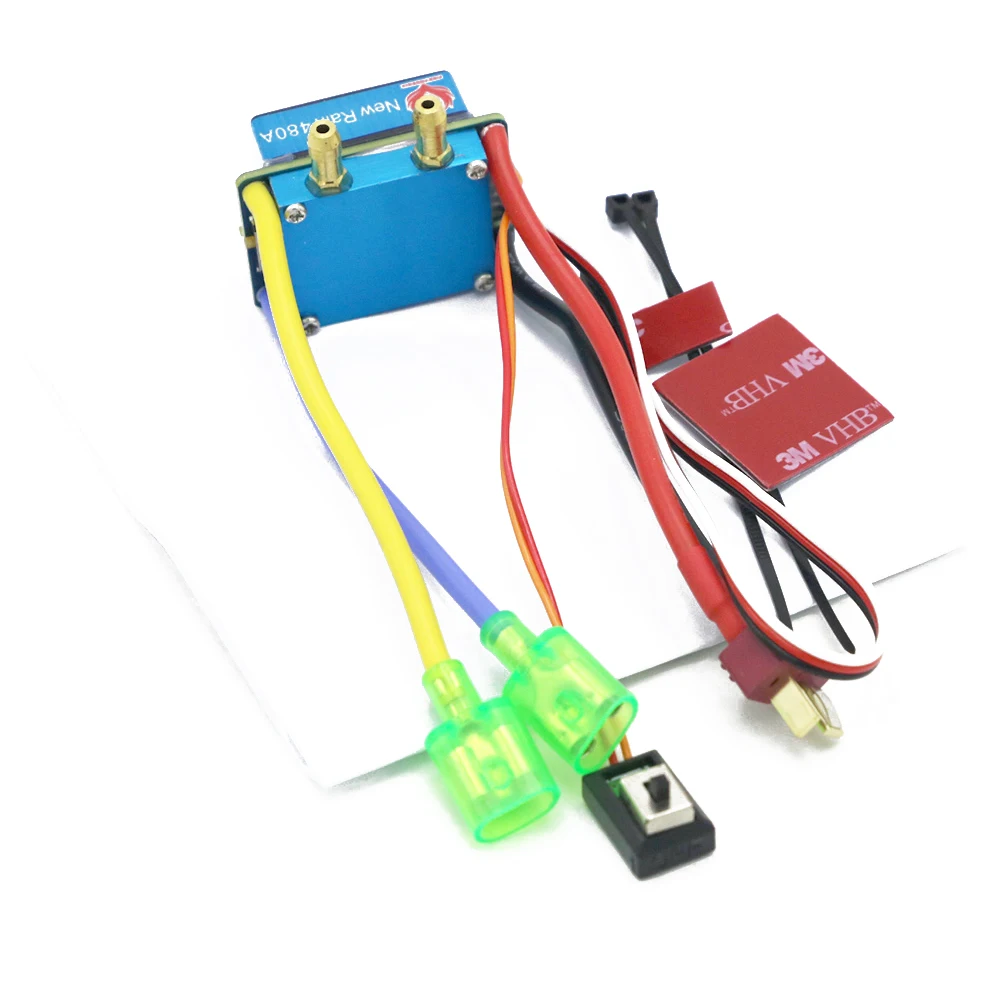 1 шт. 480A почищенный ESC Скорость контроллер с двойным режимом регулятор ленточного тормоза 5 V/3A для 1/10 RC автомобиль/лодка