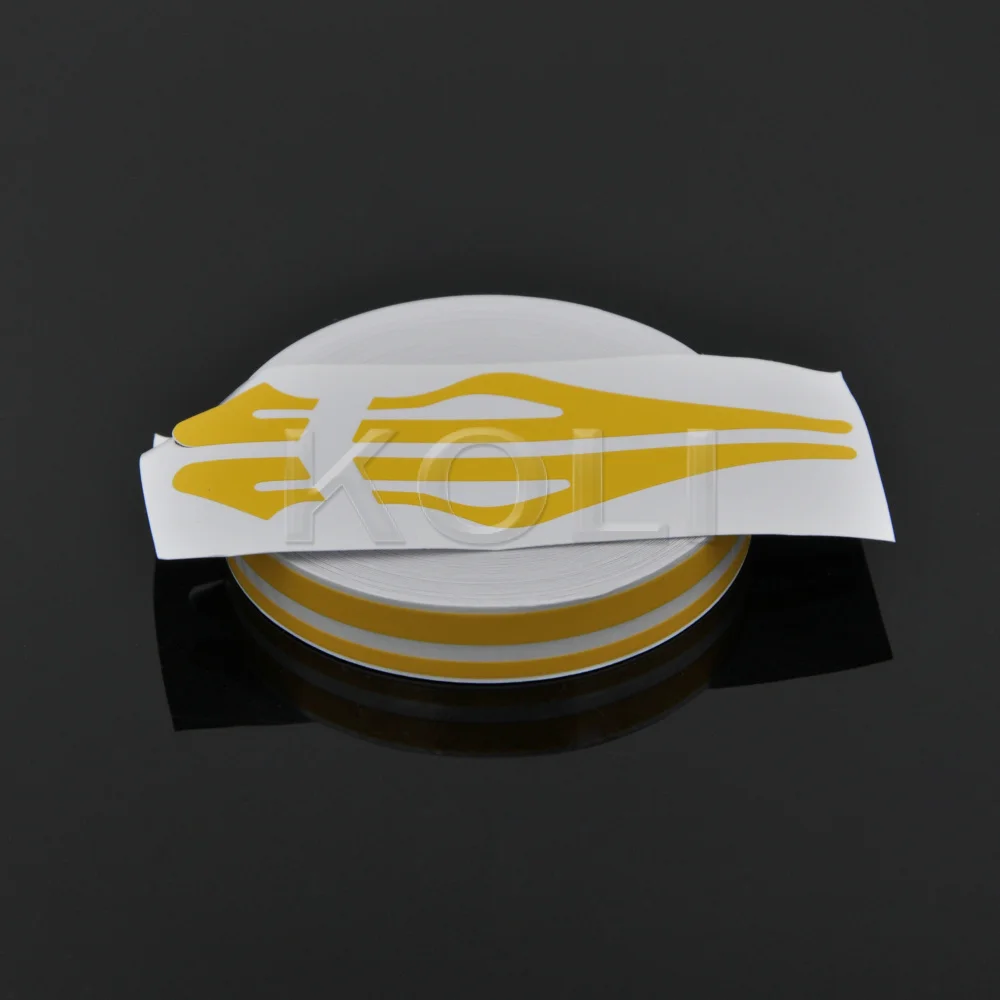 12 мм желтая полоска PinStriping Pin полоса для кузова автомобиля Наклейка на окно