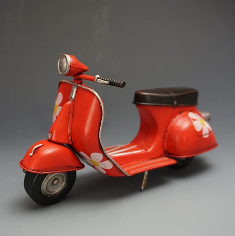 Ретро итальянский стиль ручной работы металлический мотоцикл модель украшение