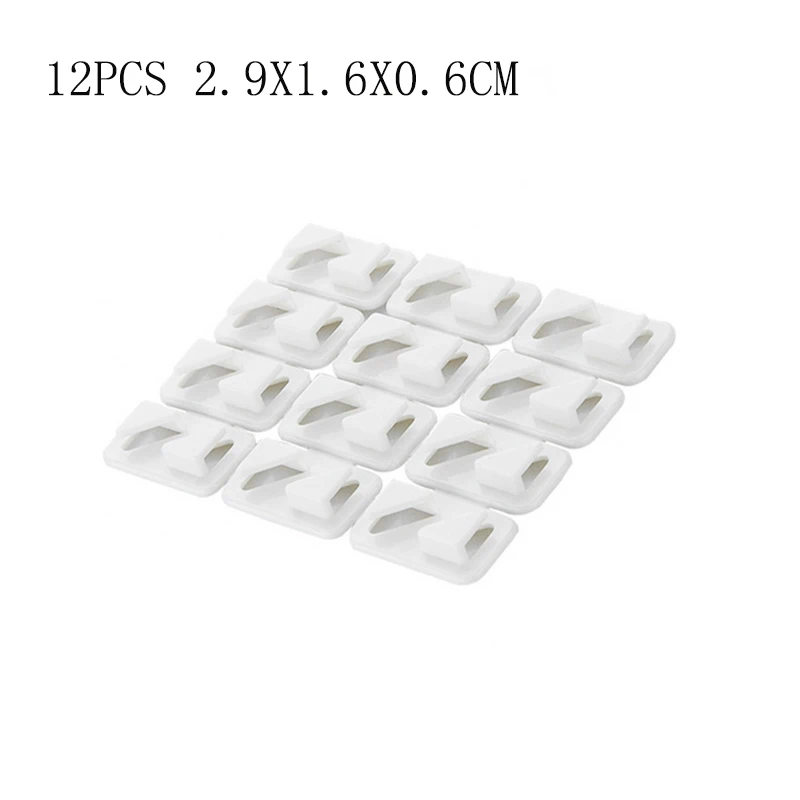 white 2.9x1.6x0.6cm LASPERAL проволочный органайзер для крепления кабельного зажима клипсы для хранения пряжки линии передачи данных фиксированные подходящие кабели для хранения провода Отделочный Инструмент - Цвет: white 2.9x1.6x0.6cm