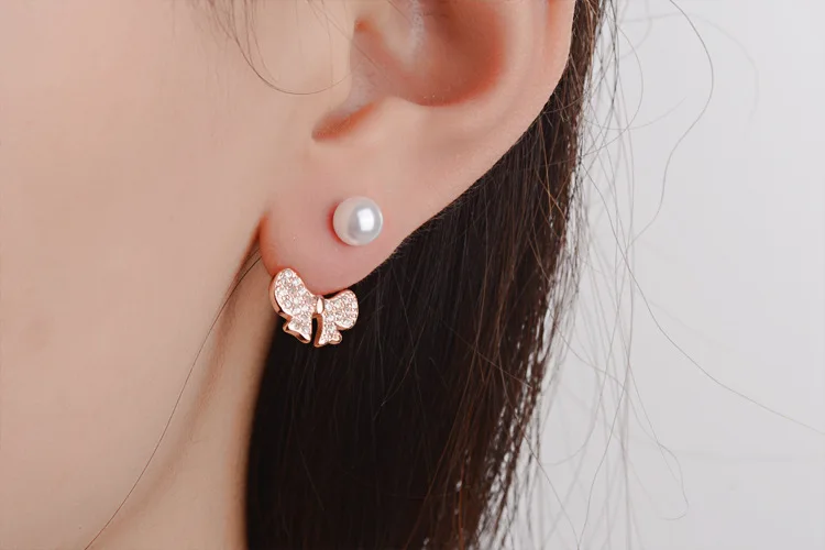 Серьга с бриллиантами для женщин корейские серьги Дамская мода девушка женский