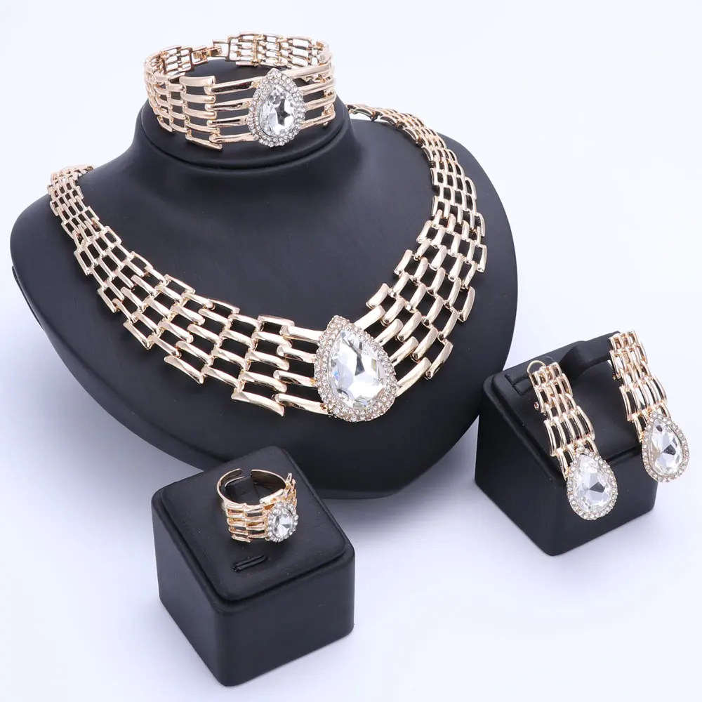 OUHE Ювелирные наборы для женщин летний Стиль африканские бусы Свадебные