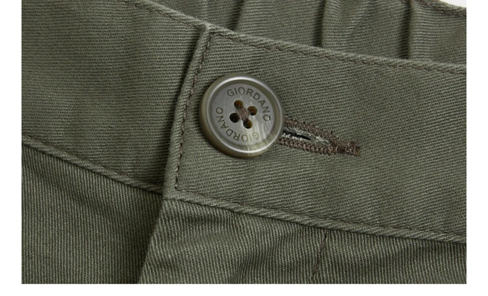 Giordano мужские стрейчевые повседневные брюки из натурального хлопка,с дополнительными карманами по бокам