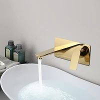 bathroom sink mixer basin faucet wall mounted washbasin faucet waterfall tap mixers brass taps whitegoldgrey